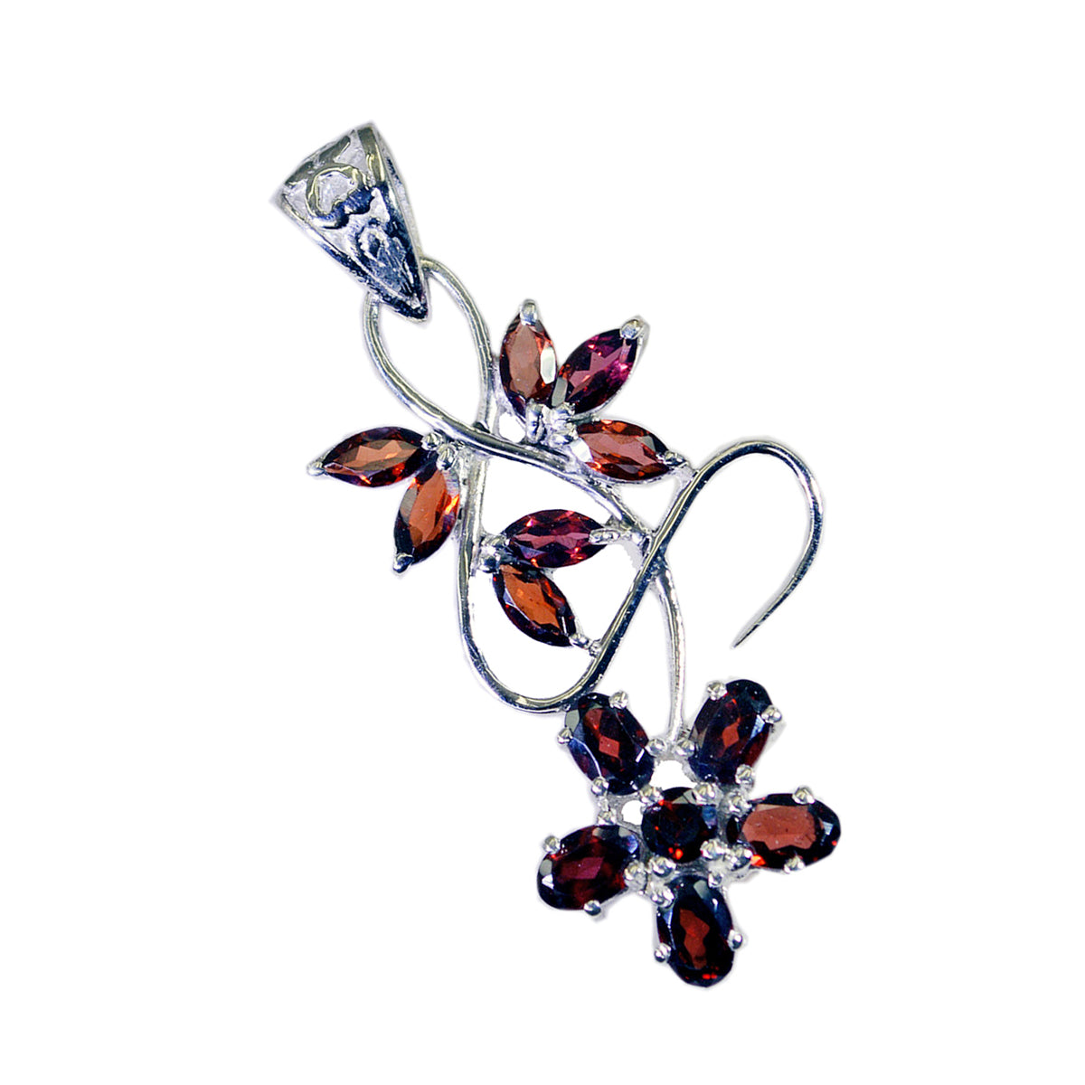 Alina Red Sophisticated Statement Pendant