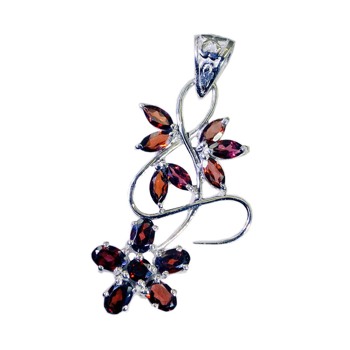 Alina Red Sophisticated Statement Pendant