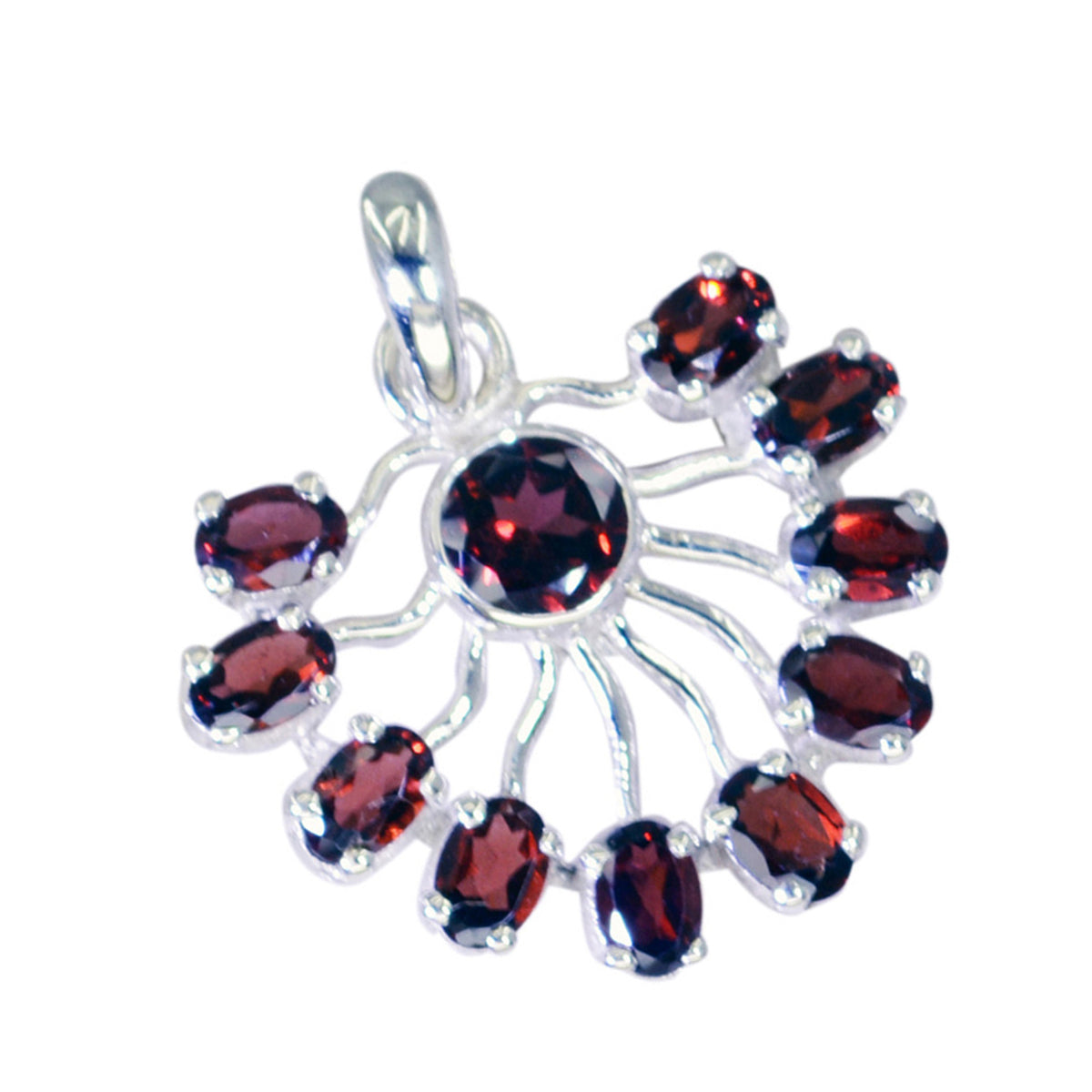 Greta Red Engagement Statement Pendant