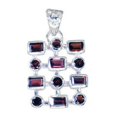 Nora Red wedding Statement Pendant Garnet Red Red