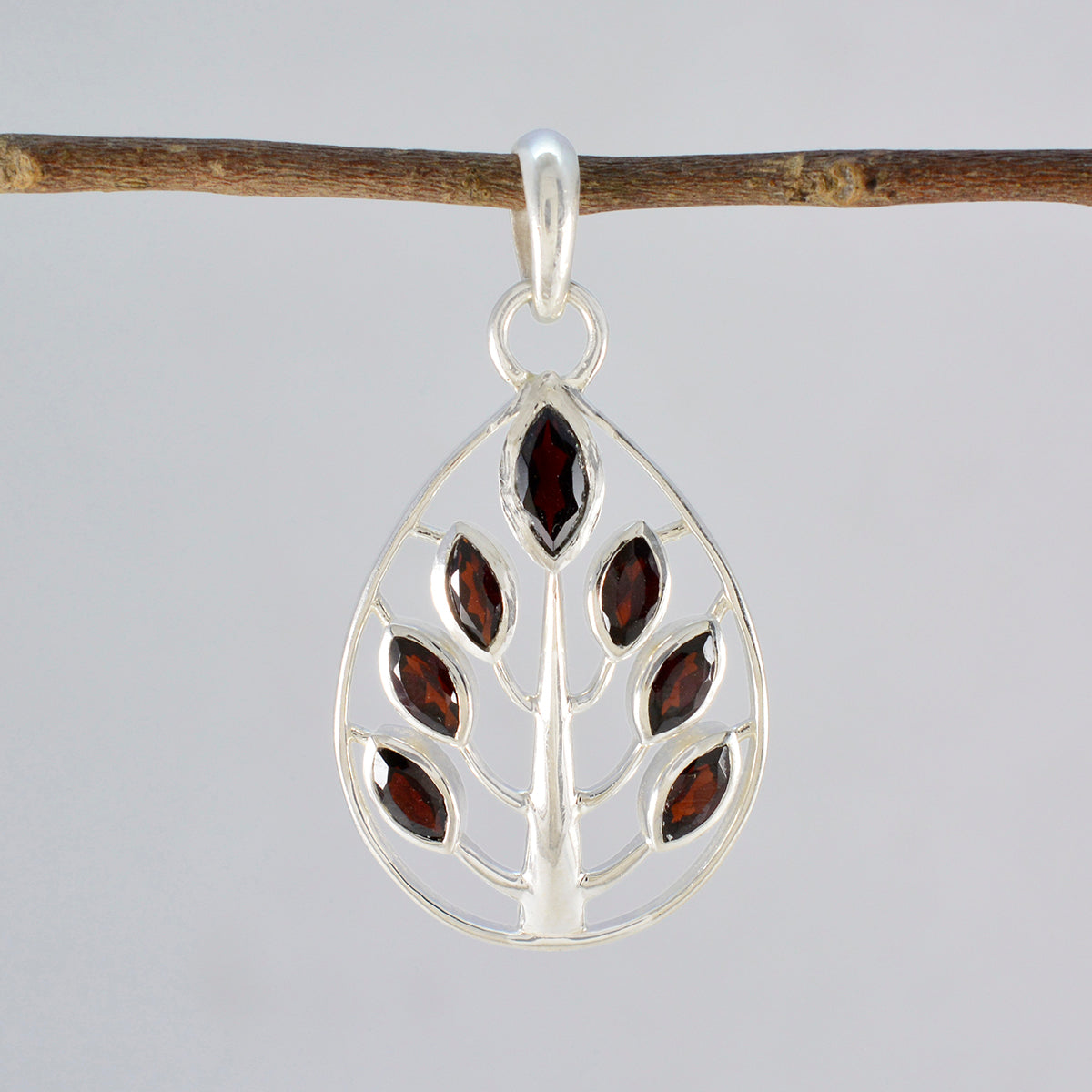 Aisha Red Romantic Featherlight Pendant