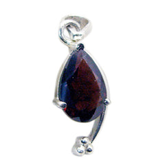 Grace Red Contemporary Whisper-thin Pendant Garnet Red Red