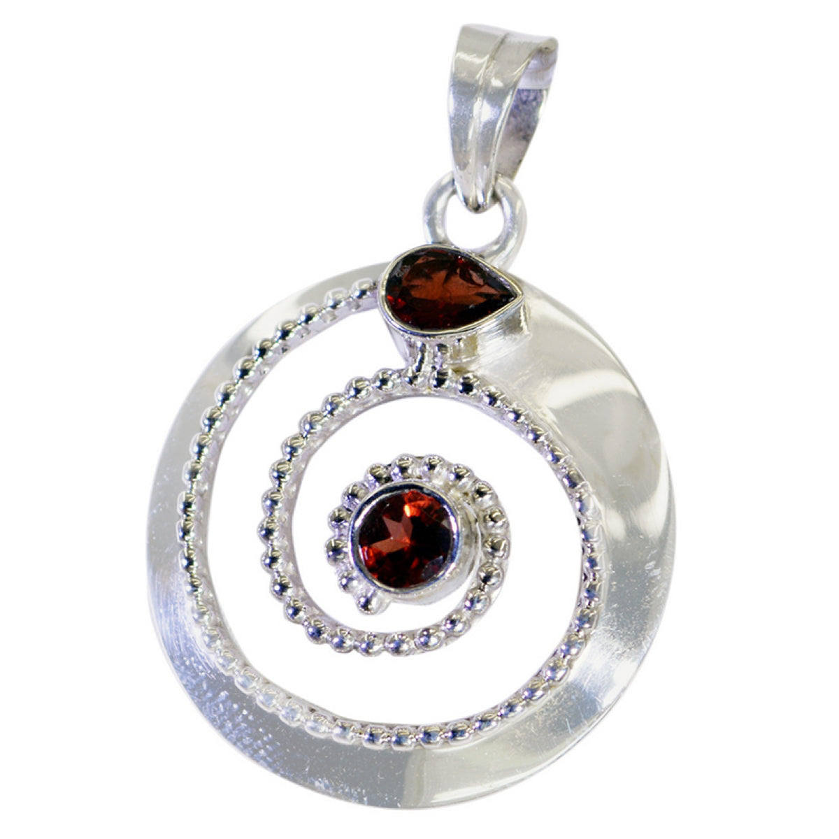 Hannah Red Bubble Statement Pendant
