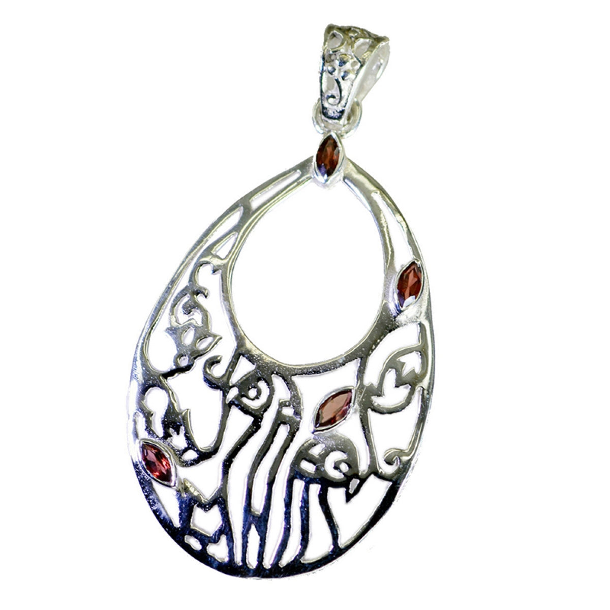 Isabelle Red antique Classic Pendant Garnet Red Red