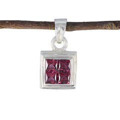 Isla Red Feminine Whisper-thin Pendant Garnet Red Red