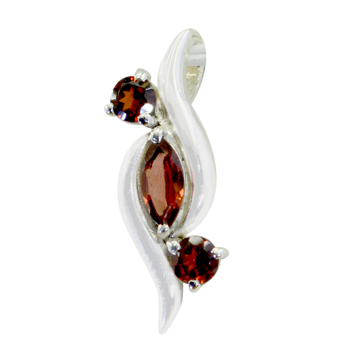 Katarina Red Luxurious Featherlight Pendant Garnet Red Red