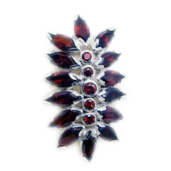 Katharina Red Heart Statement Pendant Garnet Red Red