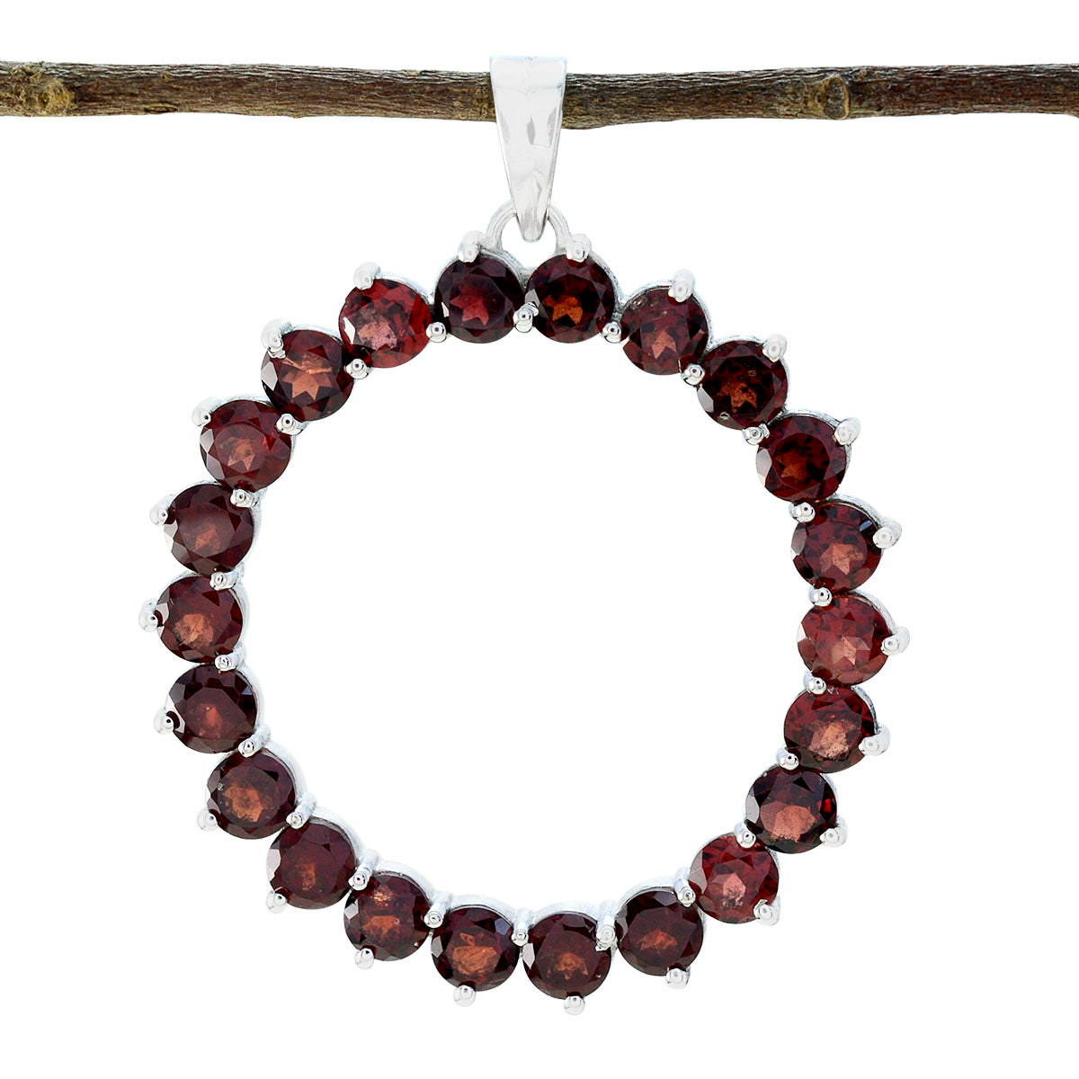 Fernanda Red Bubble Essential Pendant Garnet Red Red