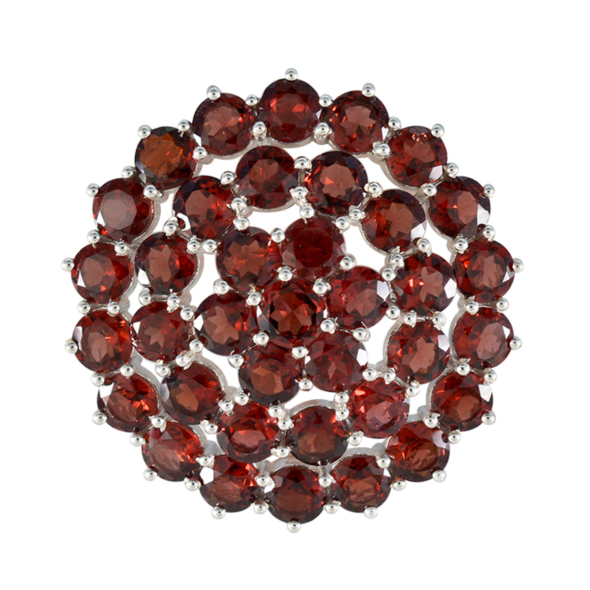 Aurora Red Boho Statement Pendant Garnet Red Red