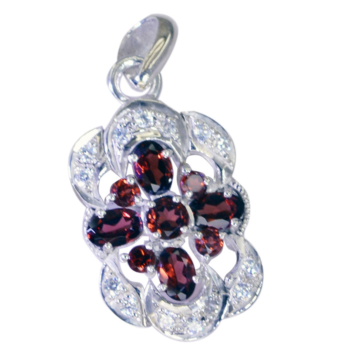 Ayesha Red Sophisticated Classic Pendant