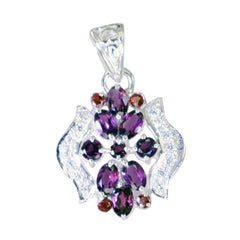Skylar Red Bubble Statement Pendant Garnet Red Red