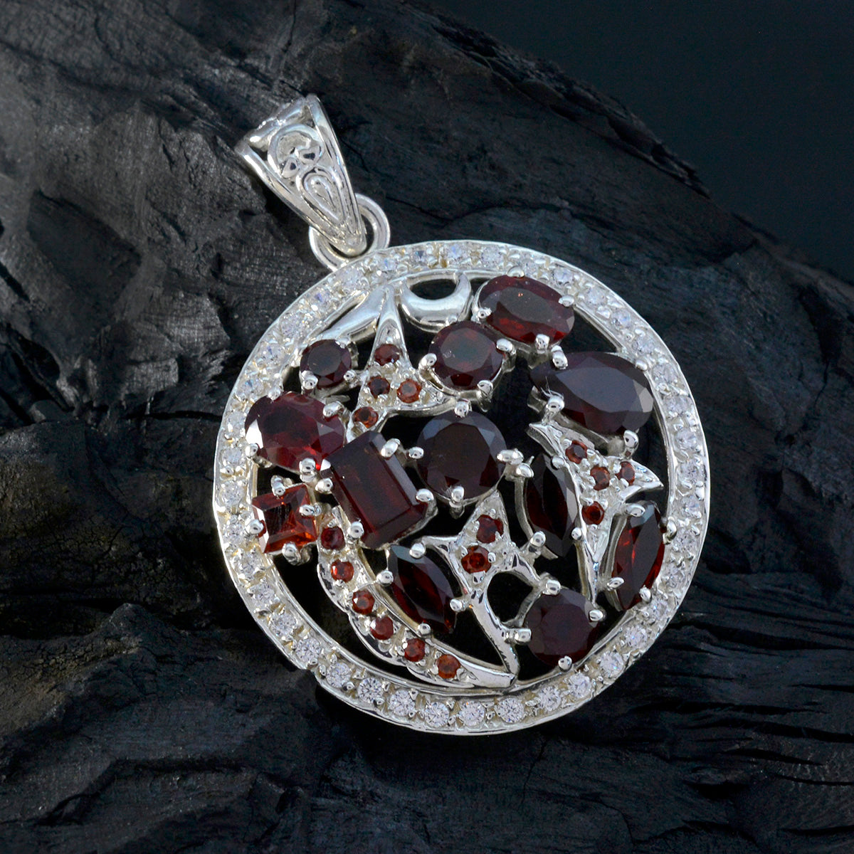 Liyana Red Engagement Statement Pendant