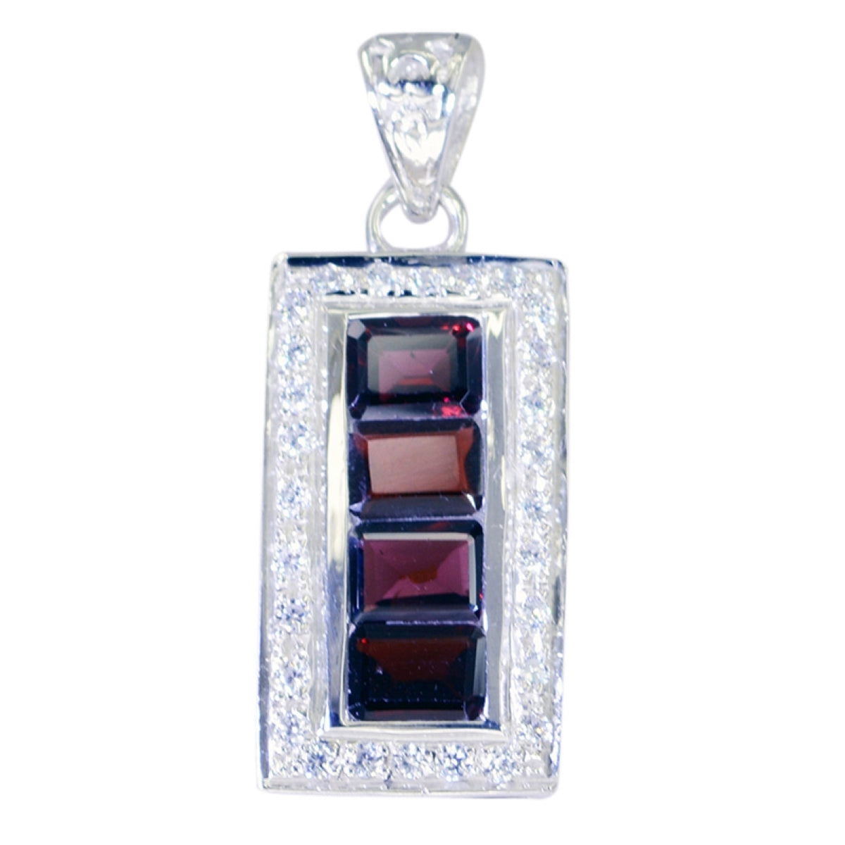 Bianca Red Abstract Featherlight Pendant