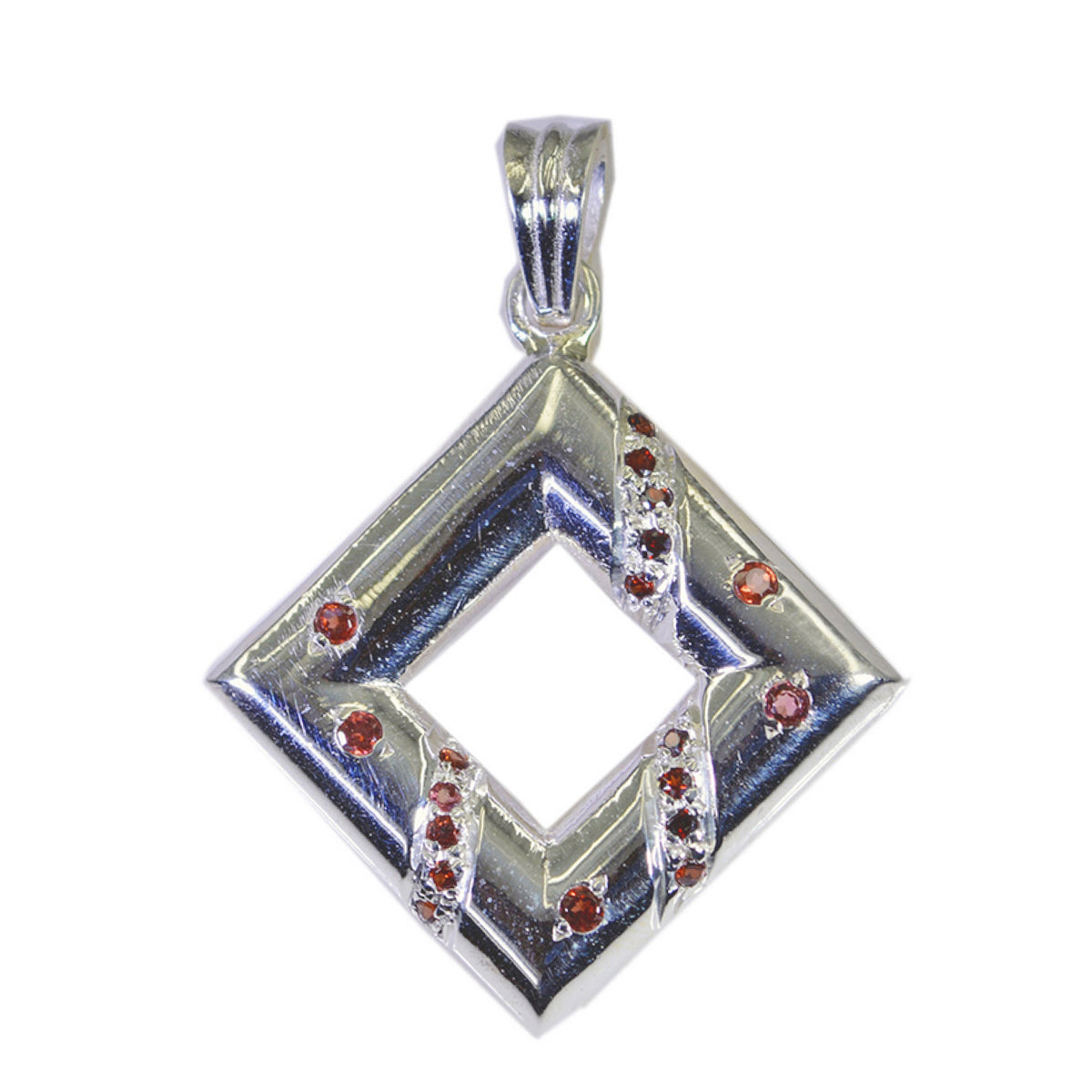 Chloe Red propsel Tiny Pendant Garnet Red Red