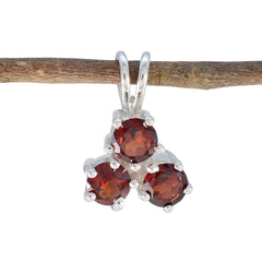 Alina Red Graceful Delicate Pendant Garnet Red Red