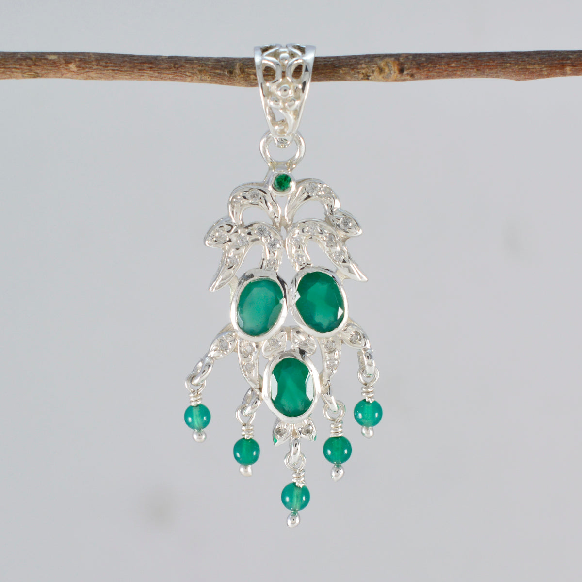 Zoey Green Armor Featherlight Pendant
