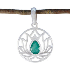 Camilla Green Rope-Wire Dainty Pendant Indian Emerald Green Green