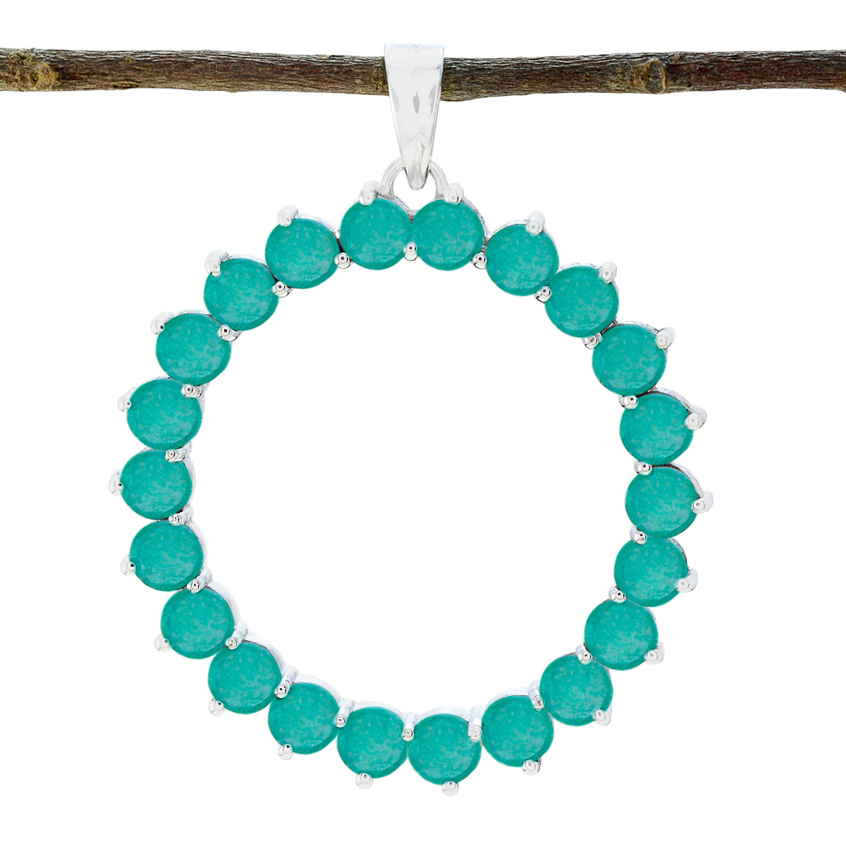 Florencia Green Eternity Essential Pendant Indian Emerald Green Green