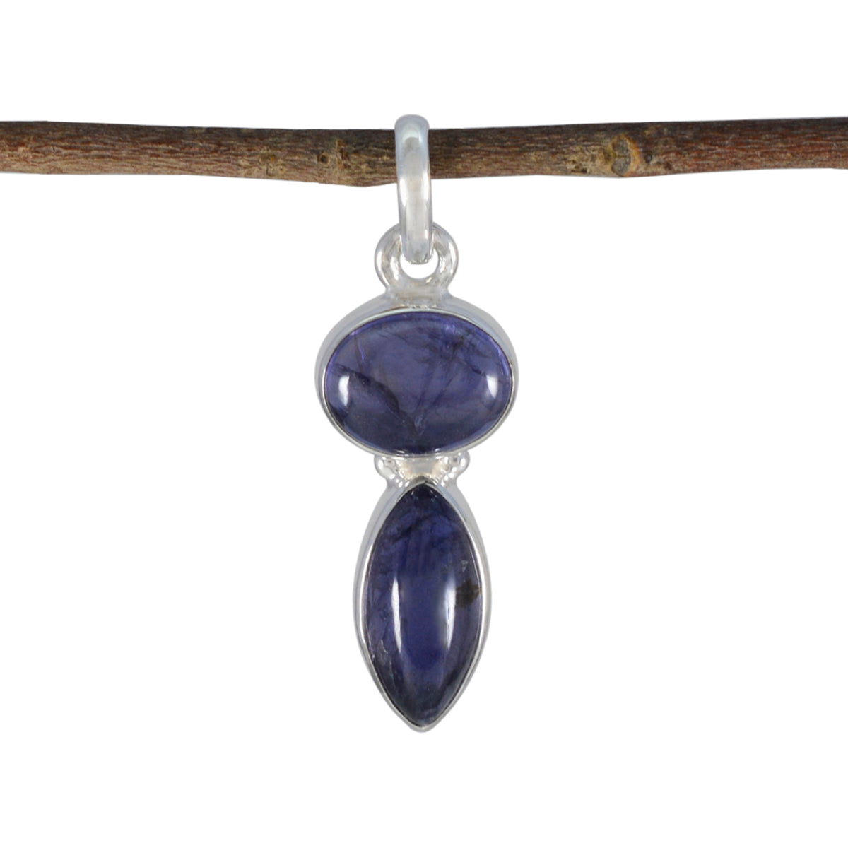 Evelyn Blue Eternity Whisper-thin Pendant Iolite Blue Blue