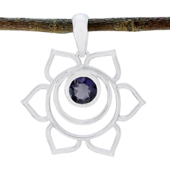 Ida Blue Rope-Wire Dainty Pendant Iolite Blue Blue