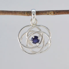 Aaliyah Blue Retro Delicate Pendant