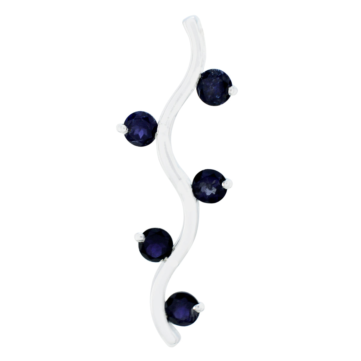 Kennedy Blue Heart Tiny Pendant Iolite Blue Blue