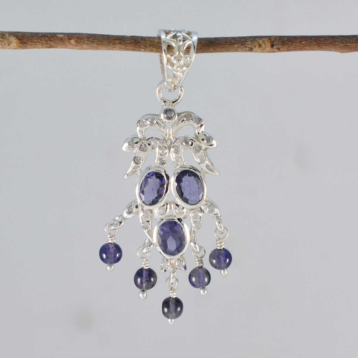 Yasmin Blue Signet Featherlight Pendant