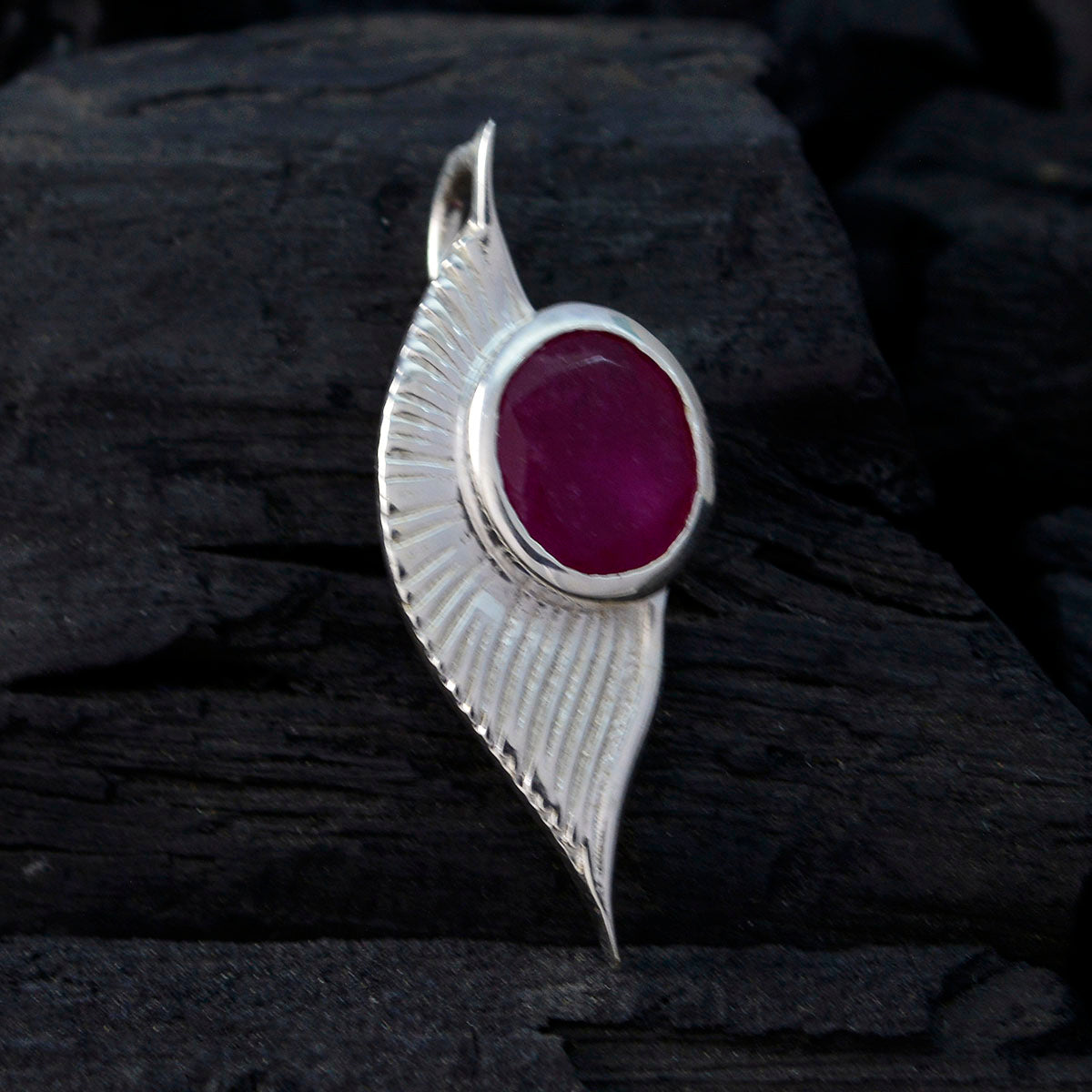 Katarina Red Modern Dainty Pendant