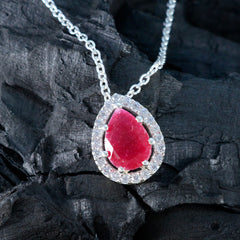 Zoey Red propsel Dainty Pendant