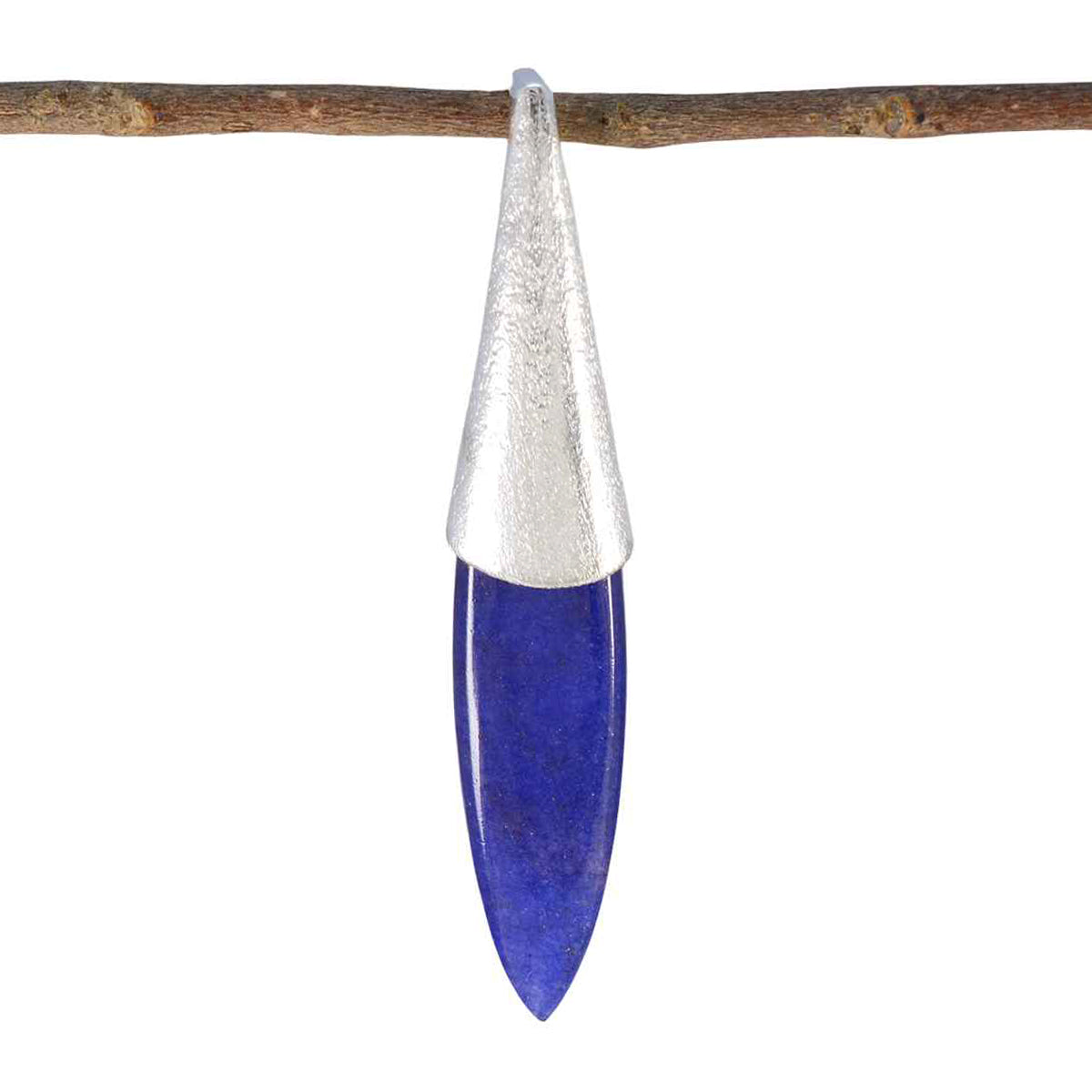 Autumn Blue Contemporary Tiny Pendant Indian Blue Sapphire Blue Blue