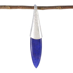 Autumn Blue Contemporary Tiny Pendant Indian Blue Sapphire Blue Blue