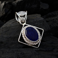 Julia Blue Rope-Wire Slim Pendant