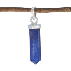 Lorena Blue Engagement Tiny Pendant Indian Blue Sapphire Blue Blue