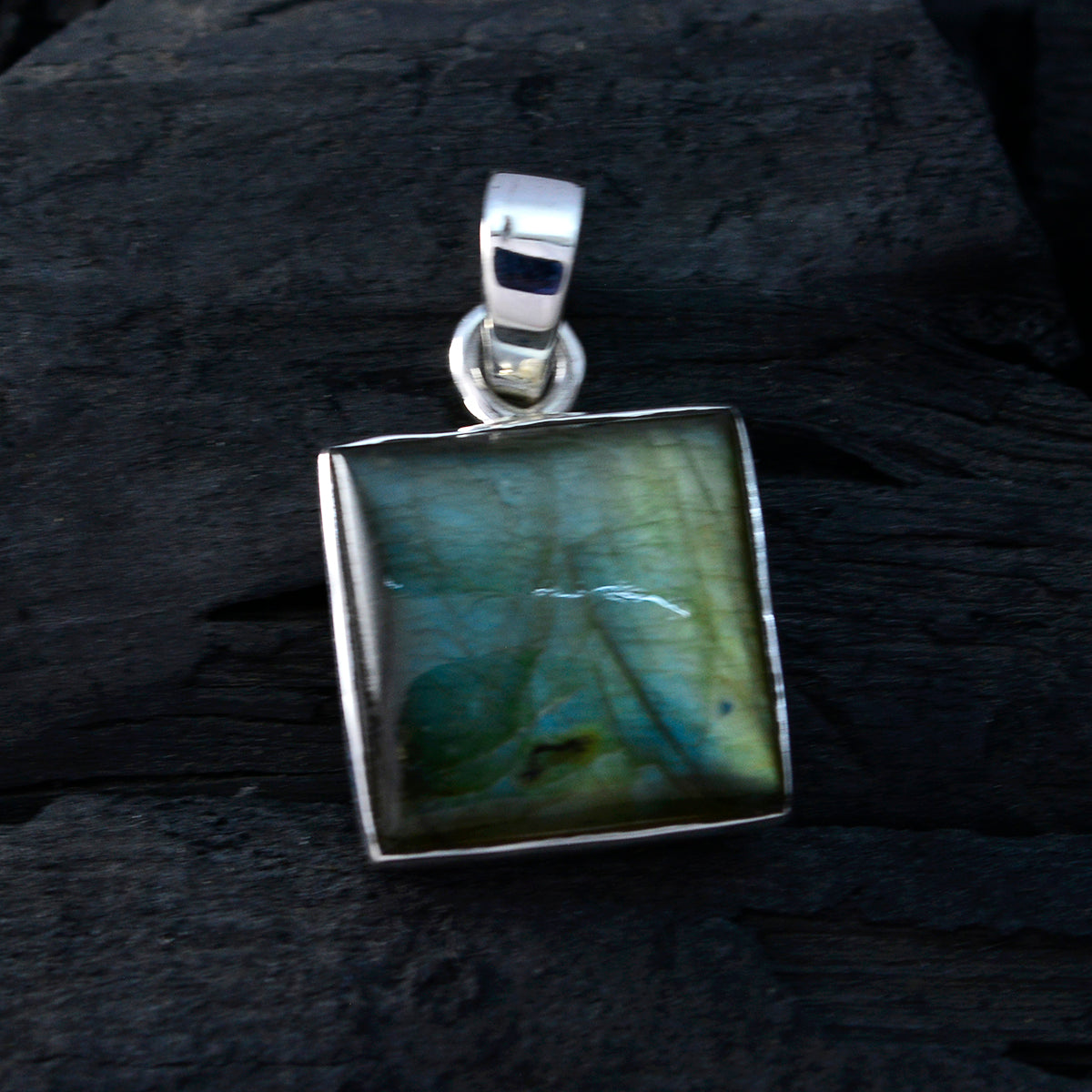 Luna Grey Abstract Featherlight Pendant