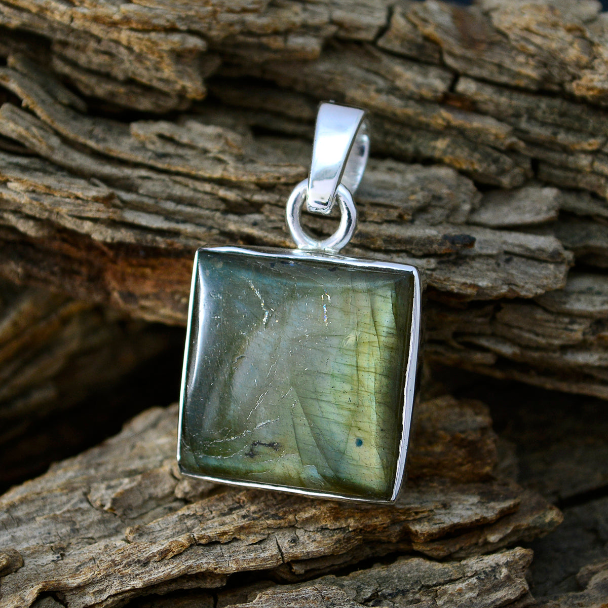 Luna Grey Abstract Featherlight Pendant