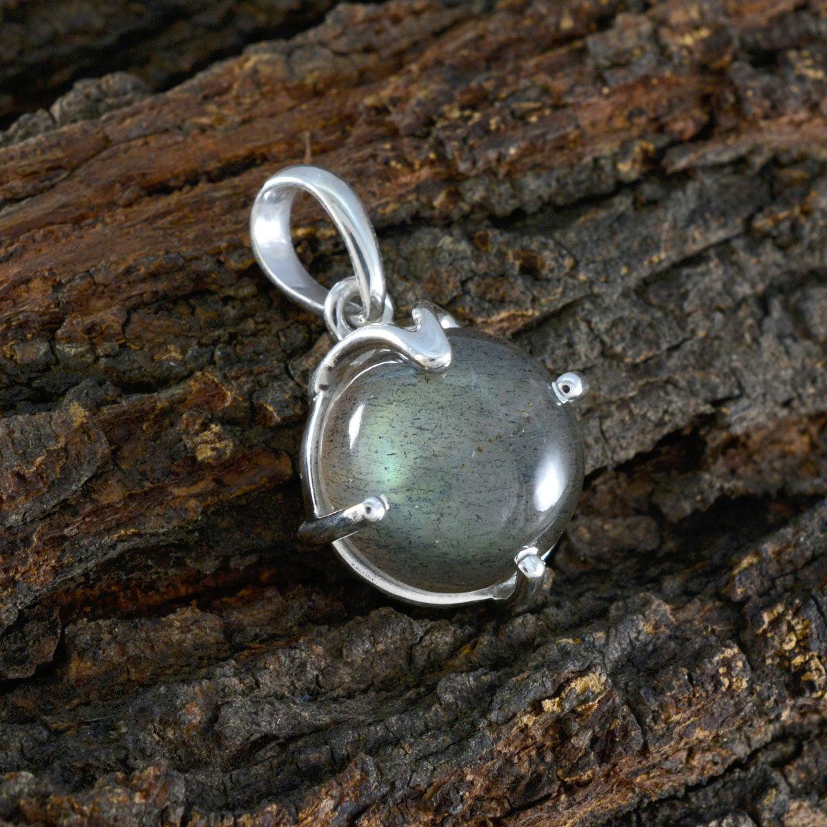 Audrey Grey Heart Whisper-thin Pendant