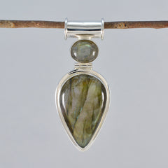 Yasmine Grey Artisan Statement Pendant