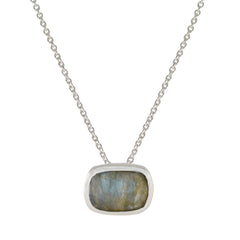 Addison Grey Luxurious Classic Pendant Labradorite Grey Grey