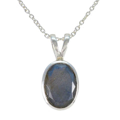 Aurora Grey Trendy Classic Pendant Labradorite Grey Grey