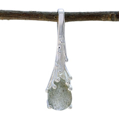 Ángeles Grey Luxurious Delicate Pendant Labradorite Grey Grey