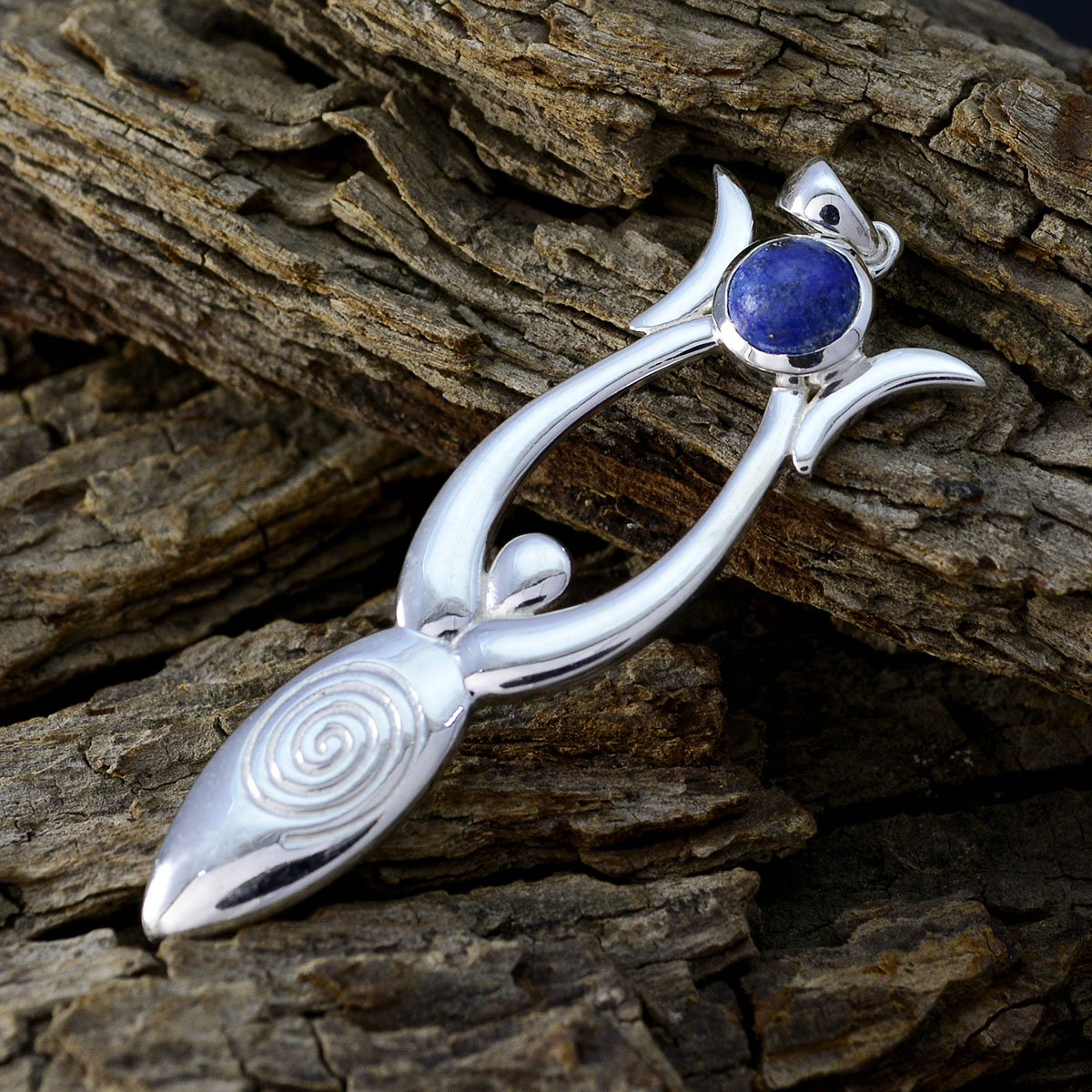 Emily Blue Engagement Tiny Pendant