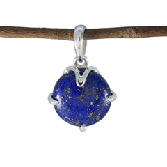 Aurora Blue Modern Whisper-thin Pendant Lapis Lazuli Blue Blue