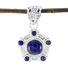 Luna Blue Contemporary Tiny Pendant Lapis Lazuli Blue Blue