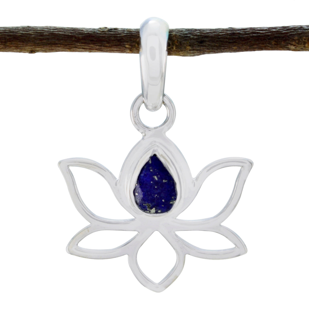 Jiwoo Blue Rope-Wire Elegant Pendant Lapis Lazuli Blue Blue