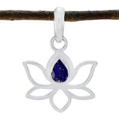 Jiwoo Blue Rope-Wire Elegant Pendant Lapis Lazuli Blue Blue
