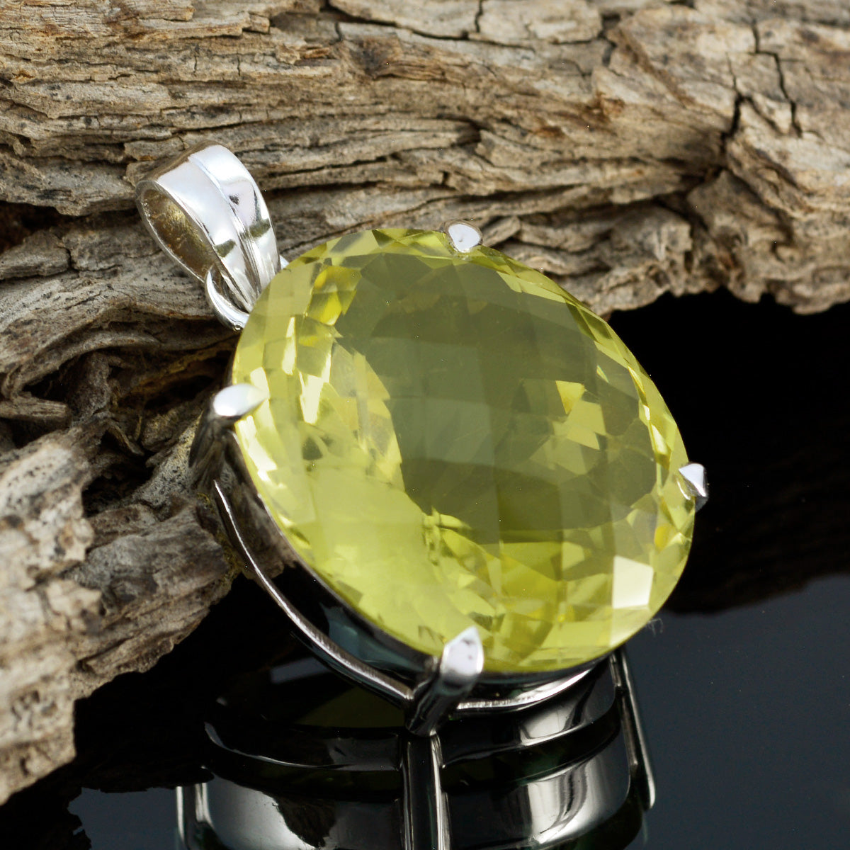 Teresa Yellow Traditional Statement Pendant