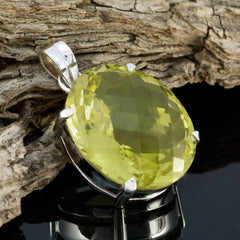 Teresa Yellow Traditional Statement Pendant