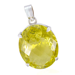 Teresa Yellow Traditional Statement Pendant