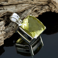Victoria Yellow Signet Statement Pendant