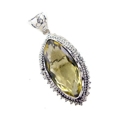 Amanda Yellow Rope-Wire Statement Pendant